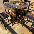 Mesa Cooler Rústica Peça Artesanal