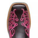 Bota Texana Feminina "Floral Rosa" - Esporatto