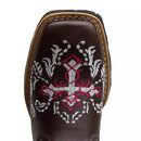 Bota Texana Feminina "Cruz Rosa" - Esporatto