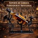 Suporte de Garrafa Ferraduras Artesanal